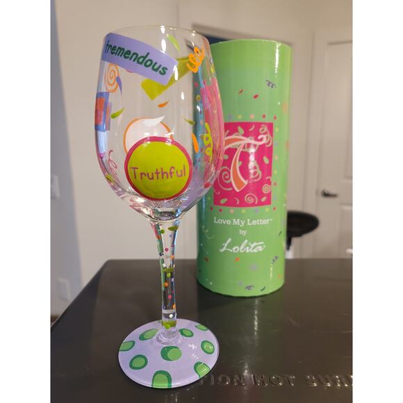 Lolita Love My Letter Wine Glass Collection - Picture 5 of 12